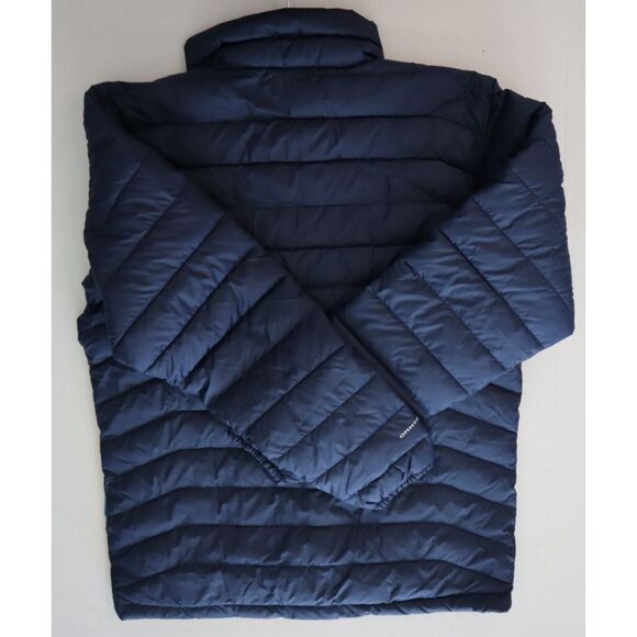 Columbia WO1111-467 Mens Sz M Navy Blue Powder Lite Omni-Heat Puffer Jacket - Picture 14 of 15